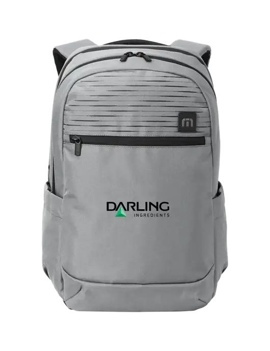 TravisMathew Light Grey Approach Backpack w/Darling Ingredients Logo