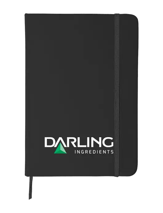 Black Comfort Touch Bound Journal 5" X 7" w/Darling Ingredients Logo