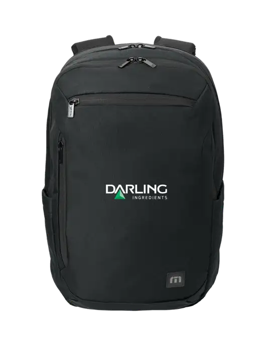 TravisMathew Black Duration Backpack w/Darling Ingredients Logo
