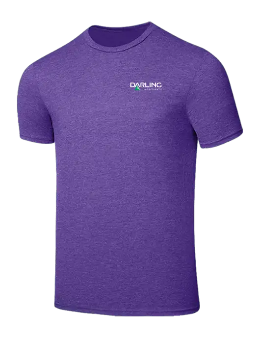 Seriously Soft Heathered Purple T-Shirt w/Darling Ingredients Logo