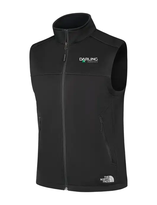 North Face Black Ridgewall Soft Shell Vest w/Darling Ingredients Logo