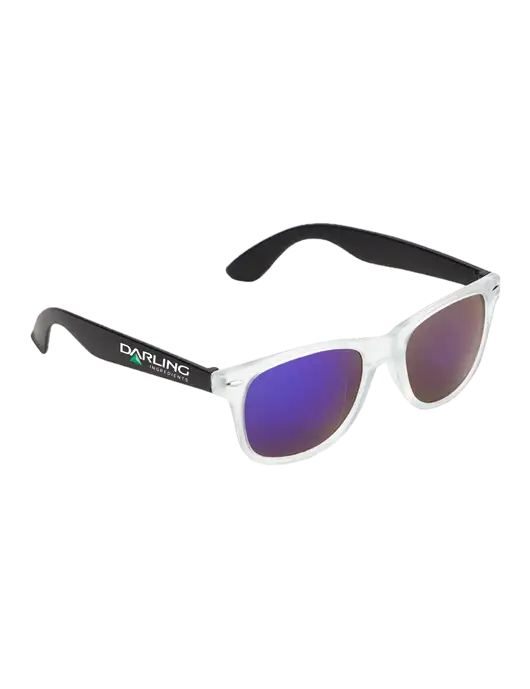 Key West Black Mirrored Sunglasses w/Darling Ingredients Logo