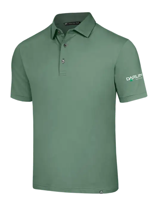 TravisMathew Sage Glenview Solid Polo w/Darling Ingredients Logo