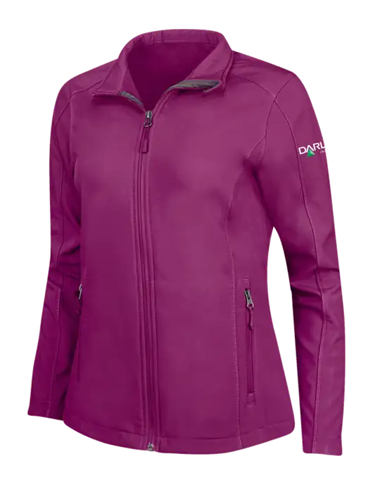 Dark Fuchsia Womens Core Soft Shell Jacket w/Darling Ingredients Logo