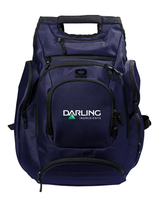 OGIO Navy Metro Ballistic Laptop Backpack w/Darling Ingredients Logo