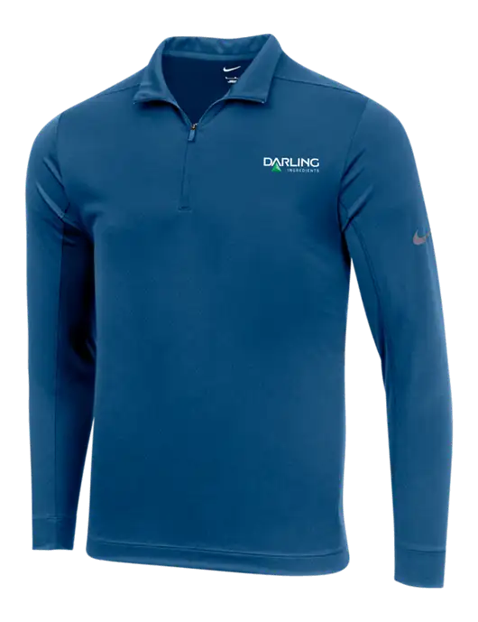 NIKE Dark Royal Dry 1/2 Zip Cover-Up w/Darling Ingredients Logo