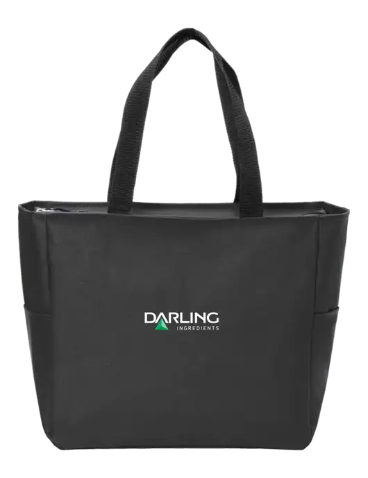 Everyday Black Zip Tote  w/Darling Ingredients Logo