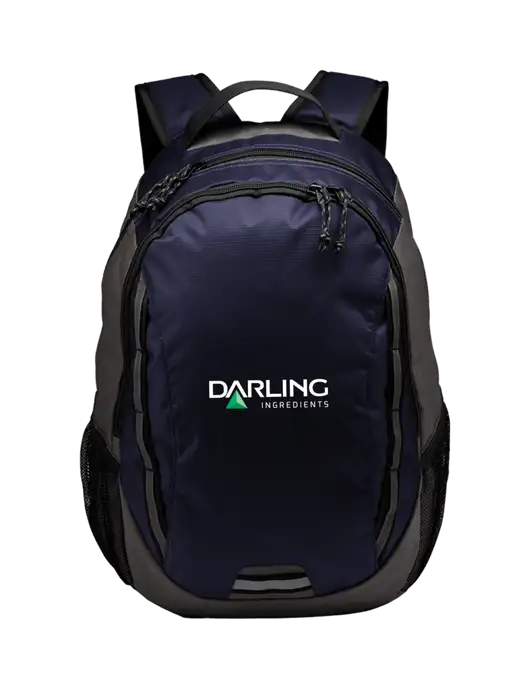 Ridge Deep Navy/Dark Charcoal Laptop Backpack w/Darling Ingredients Logo