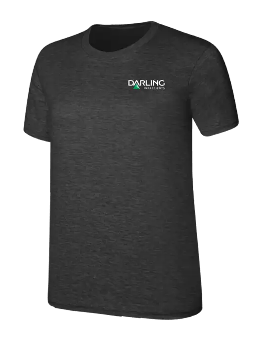 Womens Ring Spun Dark Heather Grey 4.5 oz T-Shirt w/Darling Ingredients Logo