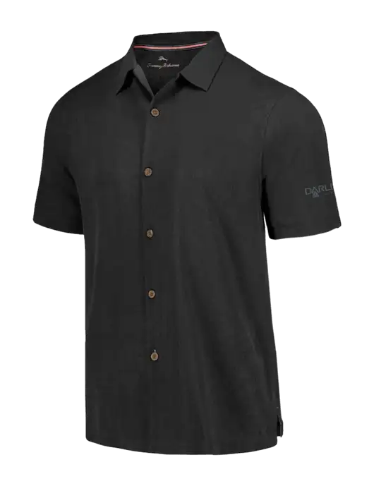 Tommy Bahama Black Tropic Isles Short Sleeve Shirt w/Darling Ingredients Logo