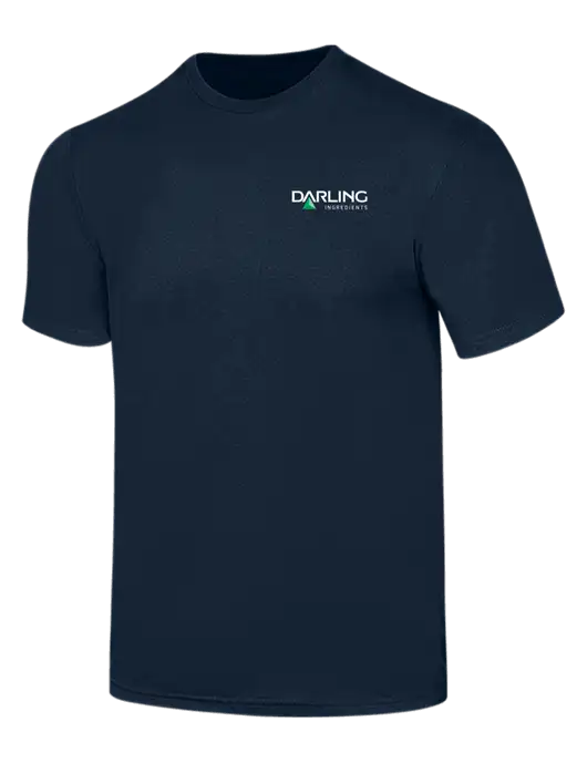 Simply Soft Navy 4.5oz  Poly/Combed Ring Spun Cotton T-Shirt w/Darling Ingredients Logo