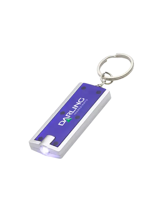 Simple Touch Blue LED Keychain w/Darling Ingredients Logo