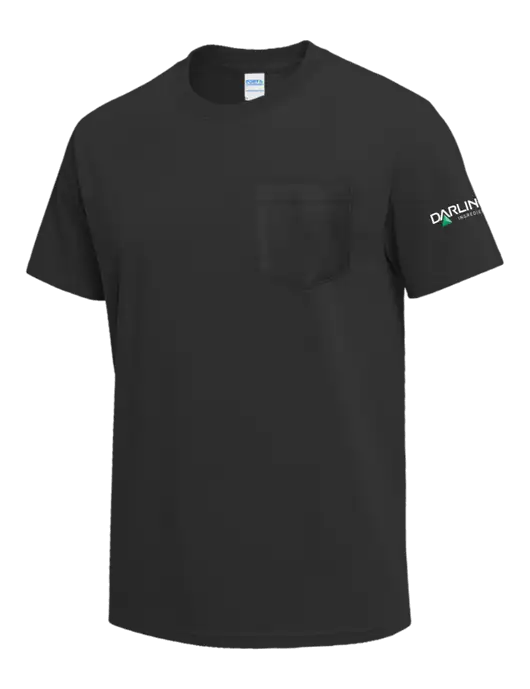 Charcoal Heavyweight 6.1 oz Pocket T-Shirt w/Darling Ingredients Logo