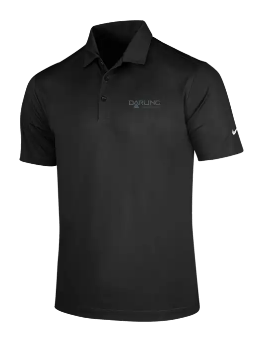 NIKE Black Dri-Fit Vertical Mesh Polo w/Darling Ingredients Logo
