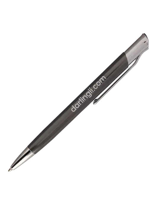 San Malo Gunmetal Pen - Black Ink w/DI URL Logo, Darling Ingredients Logo