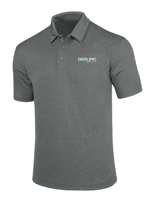 Charcoal Trace Heather Polo w/Darling Ingredients Logo