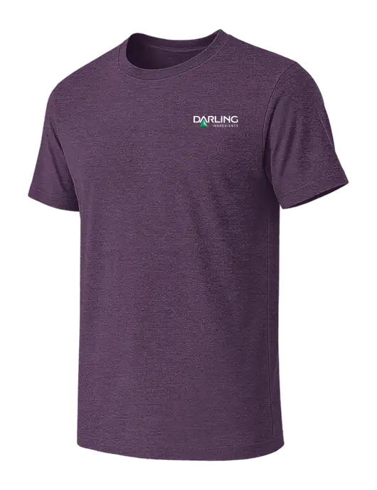 BELLA+CANVAS Heather Purple CVC Short Sleeve Tee w/Darling Ingredients Logo
