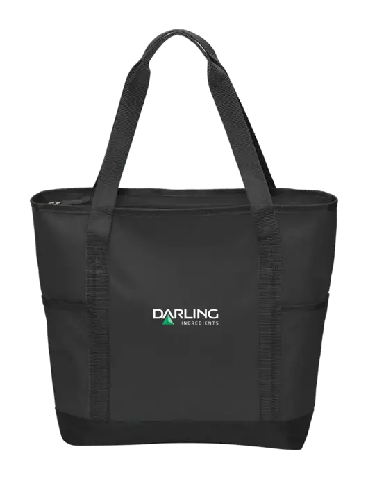 On the Go Black/Black Tote w/Darling Ingredients Logo