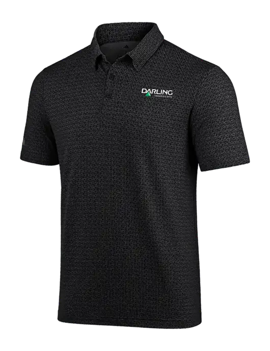 Adidas Black Printed Blend Polo w/Darling Ingredients Logo