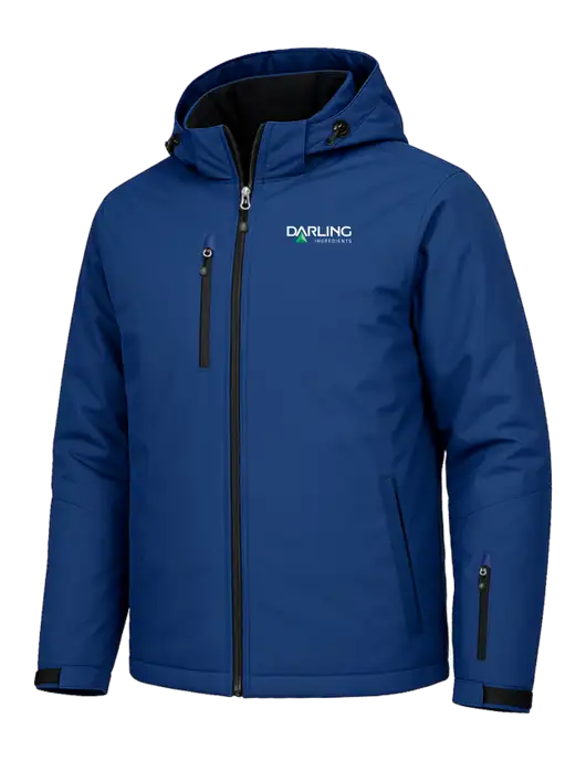 Cold Weather Vortex Royal/ Black Waterproof 3-in-1 Jacket with Detachable Hood w/Darling Ingredients Logo, Darling Ingredients Logo