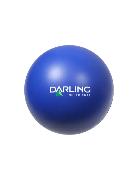 Dark Royal Blue Stress Reliever Ball w/Darling Ingredients Logo