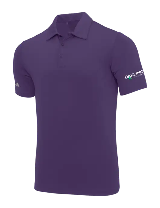 Adidas Purple Ultimate Solid Polo w/Darling Ingredients Logo