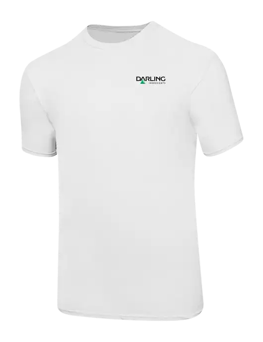 Ring Spun White 4.5 oz T-Shirt w/Darling Ingredients Logo