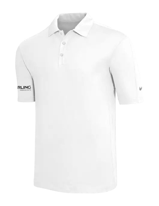 Nike White Tech Sport Dri-FIT Polo w/Darling Ingredients Logo