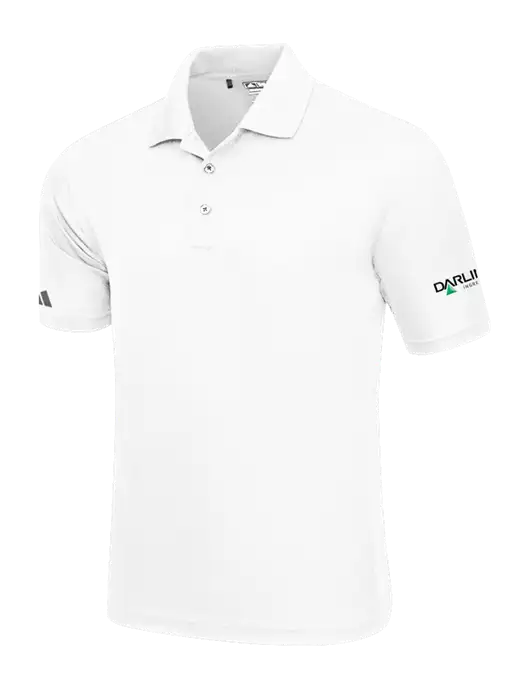 Adidas White Basic Sport Polo w/Darling Ingredients Logo