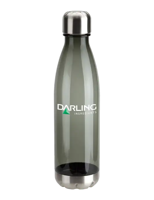Bayside Tritan Smoke 25 oz Bottle with Stainless Base and Cap w/Darling Ingredients Logo