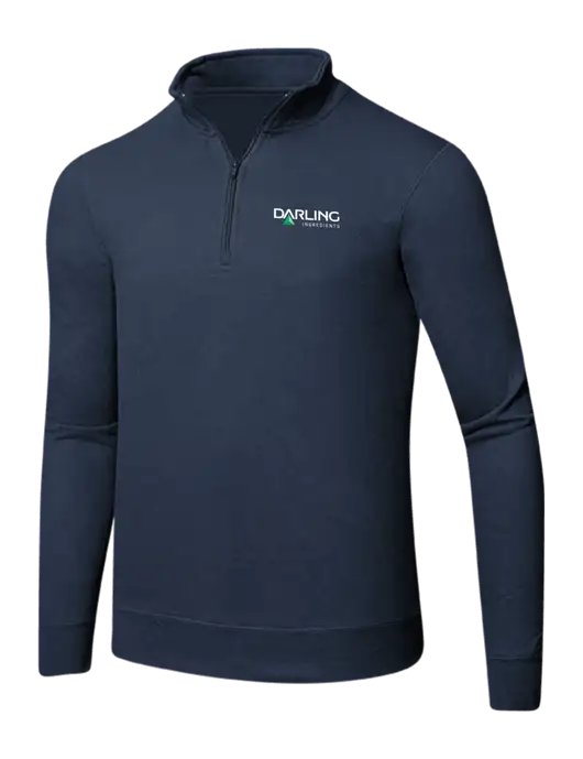 Team Navy 8.5 oz Ring Spun 1/4 Zip Pullover Sweatshirt w/Darling Ingredients Logo