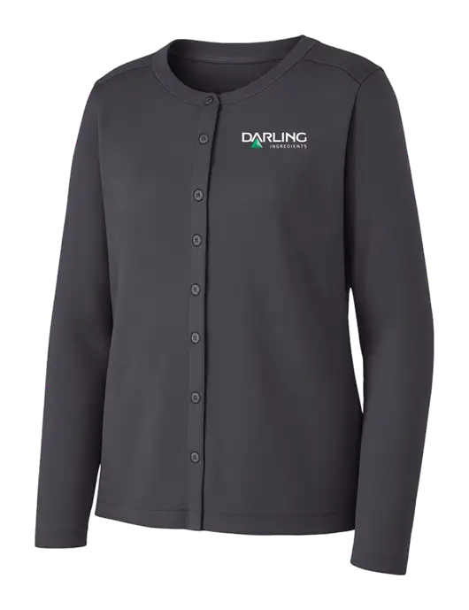 Grey Smoke Womens Concept Stretch Button-Front Cardigan Sweater w/Darling Ingredients Logo