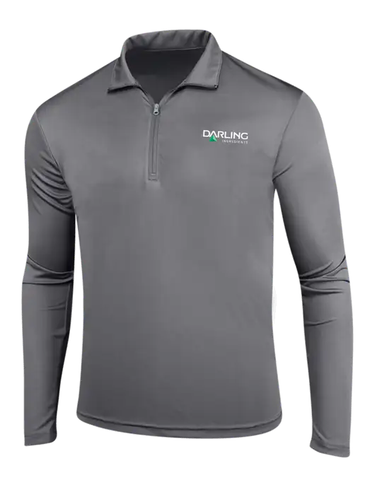 Medium Grey PosiCharge Competitor 1/4 Zip Pullover w/Darling Ingredients Logo