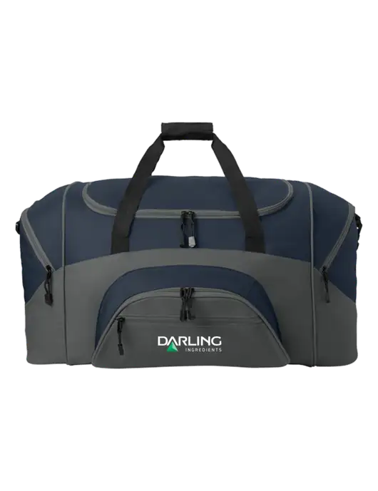 Standard Colorblock Navy/Dark Grey Sport Duffel w/Darling Ingredients Logo