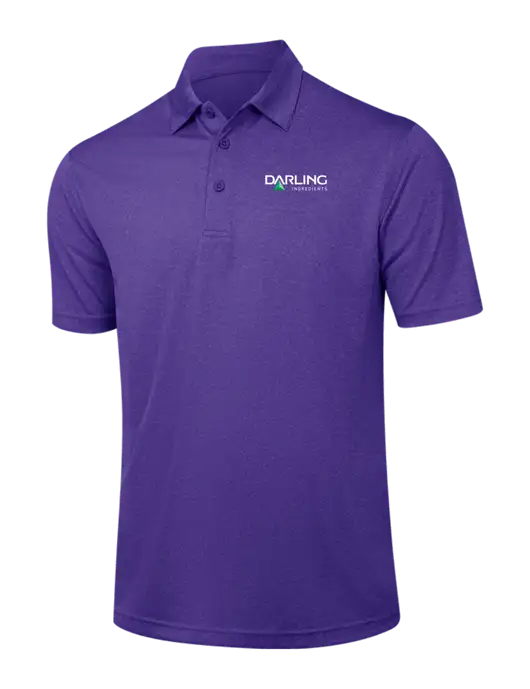 Purple Heather Contender Polo w/Darling Ingredients Logo
