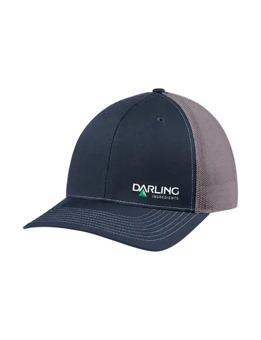 Richardson Adjustable Snapback Original 112 Trucker Cap Navy w/Charcoal Mesh w/Darling Ingredients Logo
