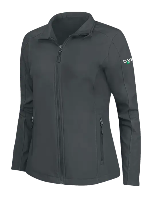 Charcoal Grey Womens Core Soft Shell Jacket w/Darling Ingredients Logo