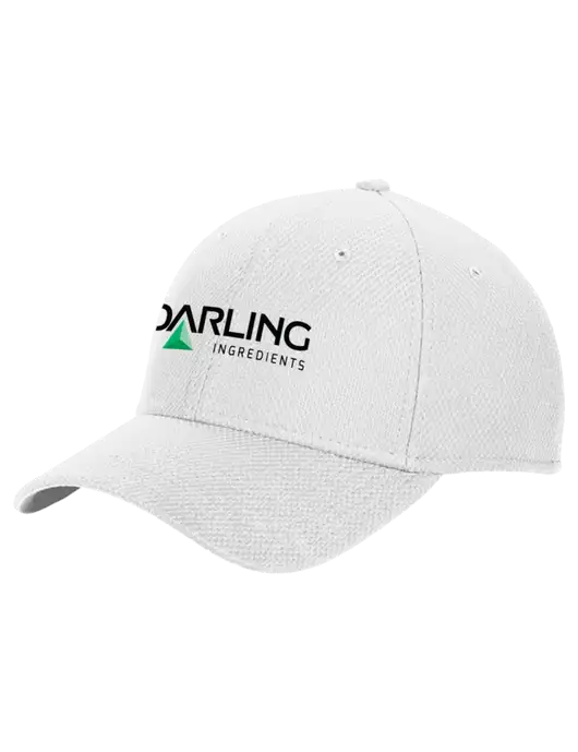New Era Diamond Era White Stretch Cap w/Darling Ingredients Logo