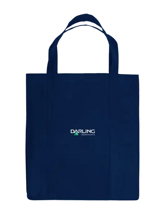Eco Reusable Jumbo Navy Blue Shopping Bag w/Darling Ingredients Logo