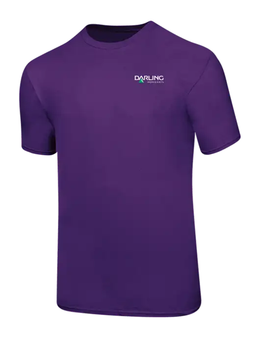Ring Spun Purple 4.5 oz T-Shirt w/Darling Ingredients Logo