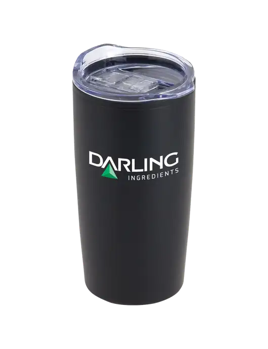 Olympus Black 20 oz Tumbler w/Darling Ingredients Logo