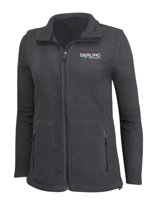 Womens Fleece Dark Grey Jacket w/Darling Ingredients Logo