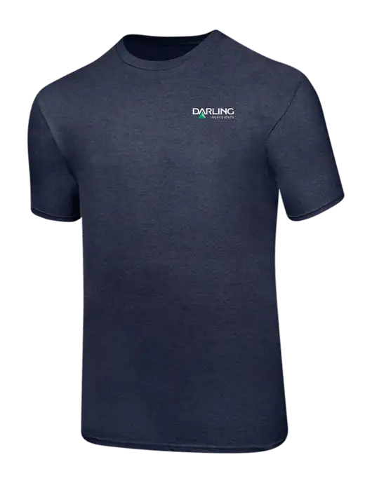 Ring Spun Heather Navy 4.5 oz T-Shirt w/Darling Ingredients Logo