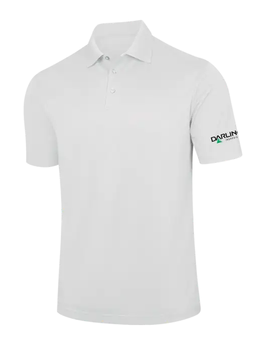 White Performance Fine Jacquard Polo w/Darling Ingredients Logo
