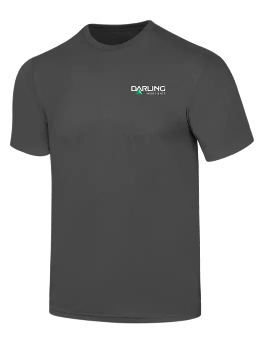Simply Soft Charcoal 4.5oz  Poly/Combed Ring Spun Cotton T-Shirt w/Darling Ingredients Logo