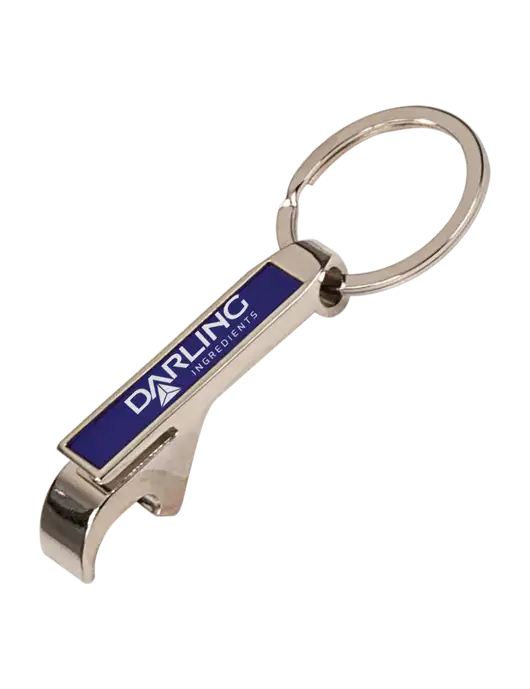 Blue Bottle Opener Keychain w/Darling Ingredients Logo