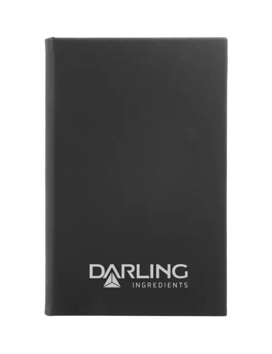 Black Leatherette 5.25 x 8.25 Journal w/Darling Ingredients Logo