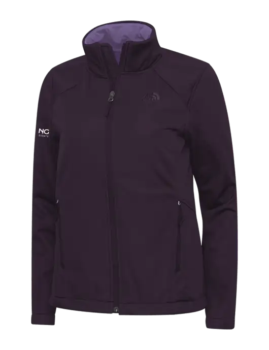 North Face Light Plum Womens Ridgewall Soft Shell Jacket w/Darling Ingredients Logo