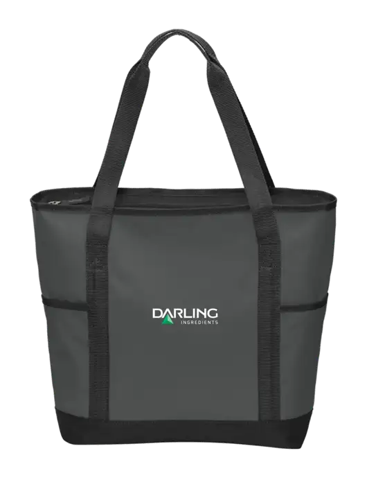 On the Go Charcoal/Black Tote  w/Darling Ingredients Logo