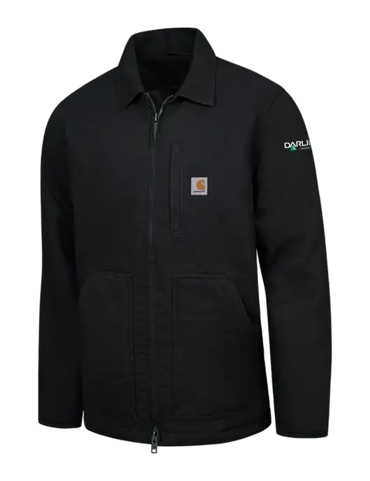 Carhartt Black Sherpa-Lined Coat w/Darling Ingredients Logo